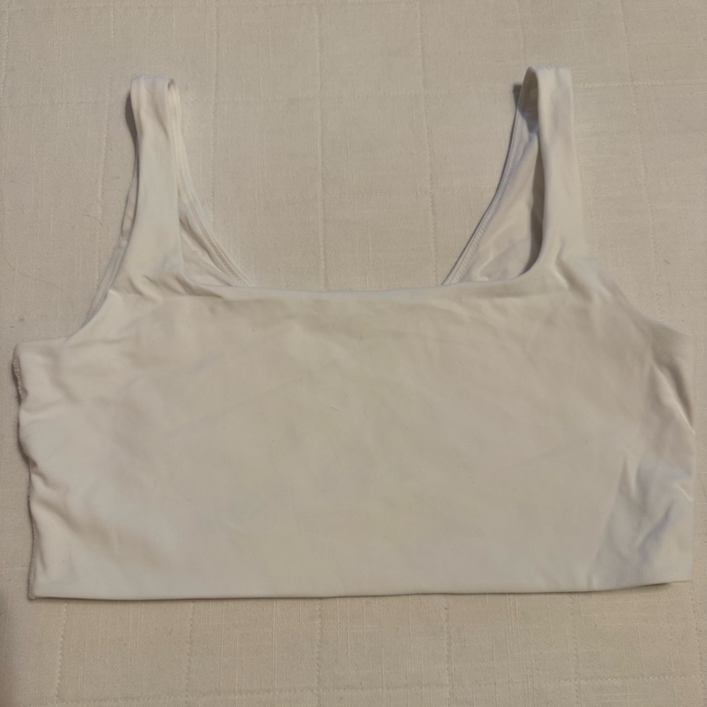 Lululemon Bend This Scoop and Square Bra - White - Size L/XL